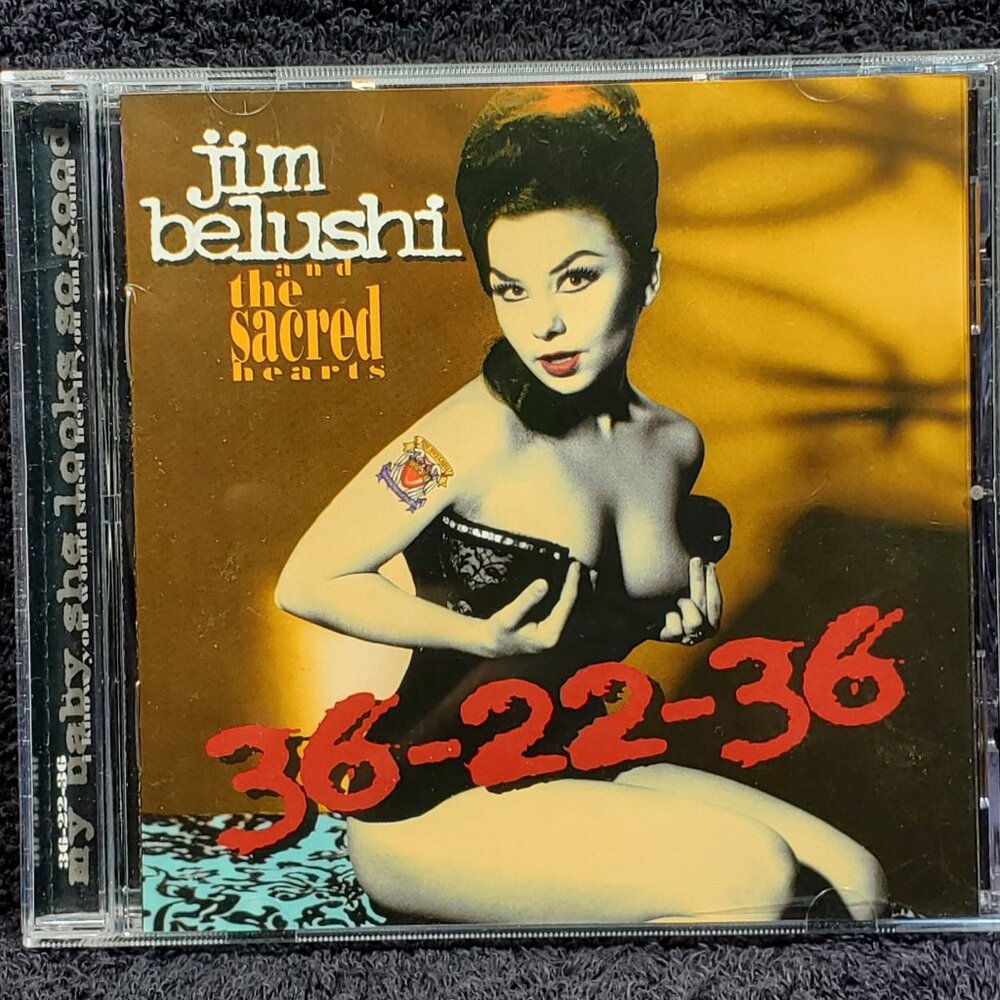 VINTAGE JIM BELUSHI AND THE SACRED HEARTS..36-22-36..COMPACT DISC..HOB RECORDS